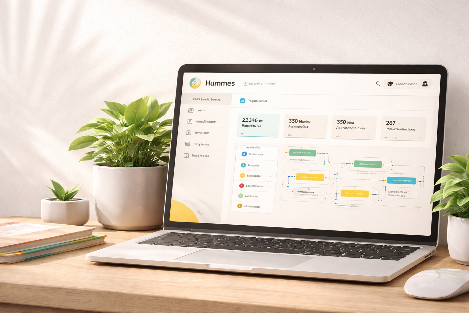 Notebook com dashboard da Hummes BotSuite